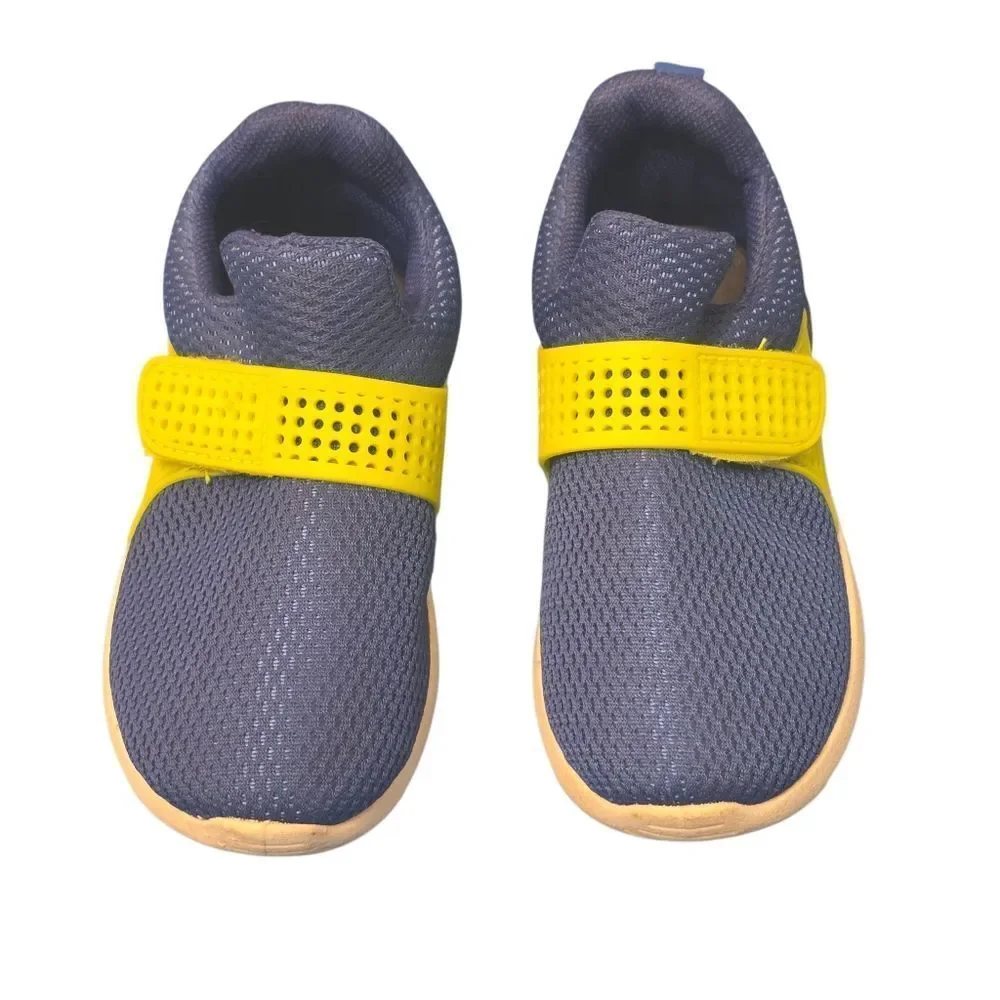 Vibrant Blue and Yellow Casual Kids Sneakers